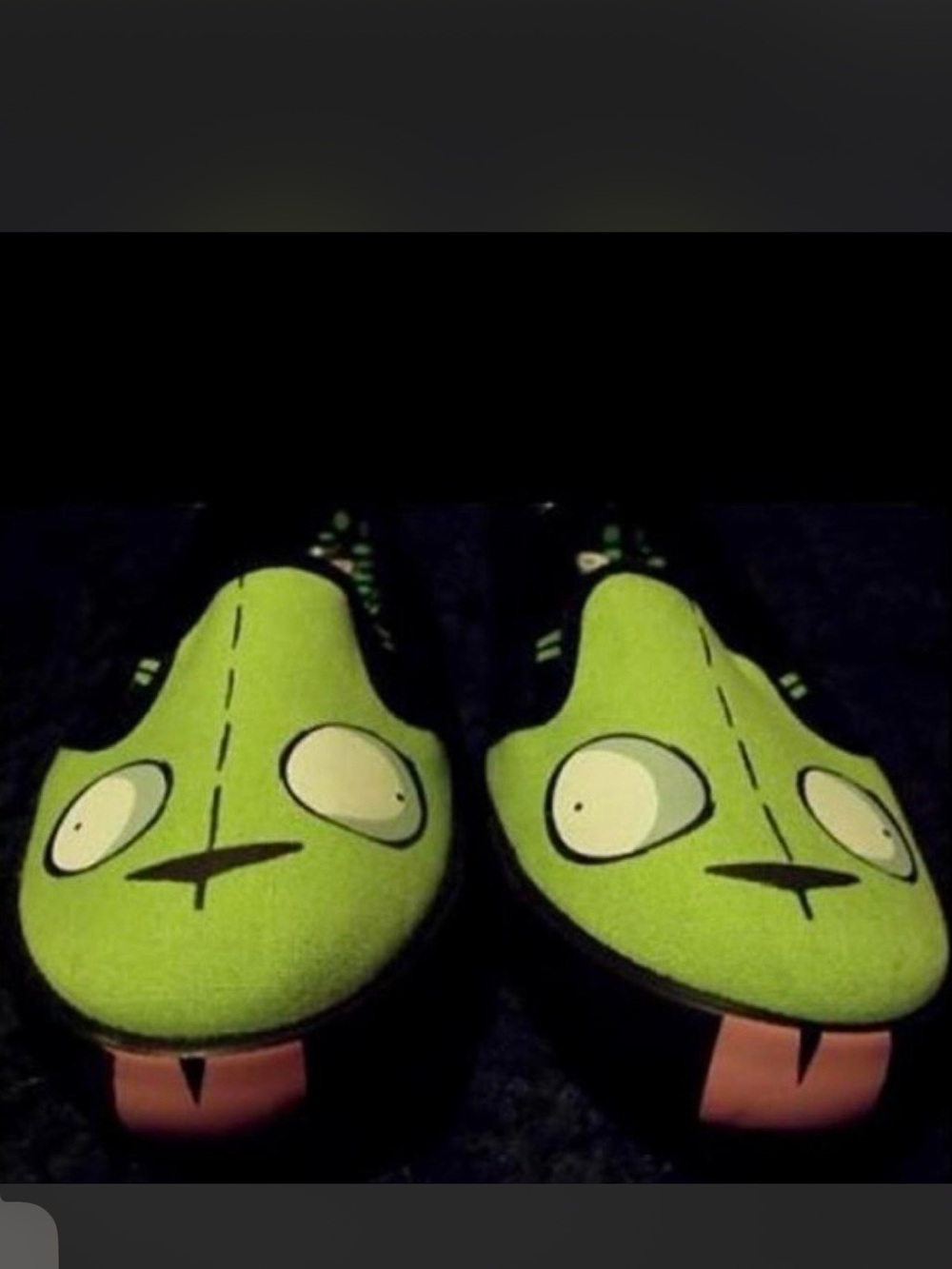 Invader Zim Slip-On Shoes with Tongue Detail